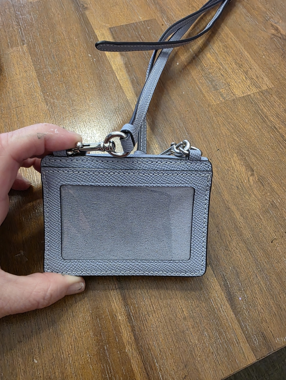 Coach Small Crossbody Cardholder Wallet in Light Blue - Picture 3 of 4